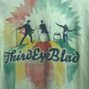 Third Eye Blind Yellow Green Black Band Tshirt S